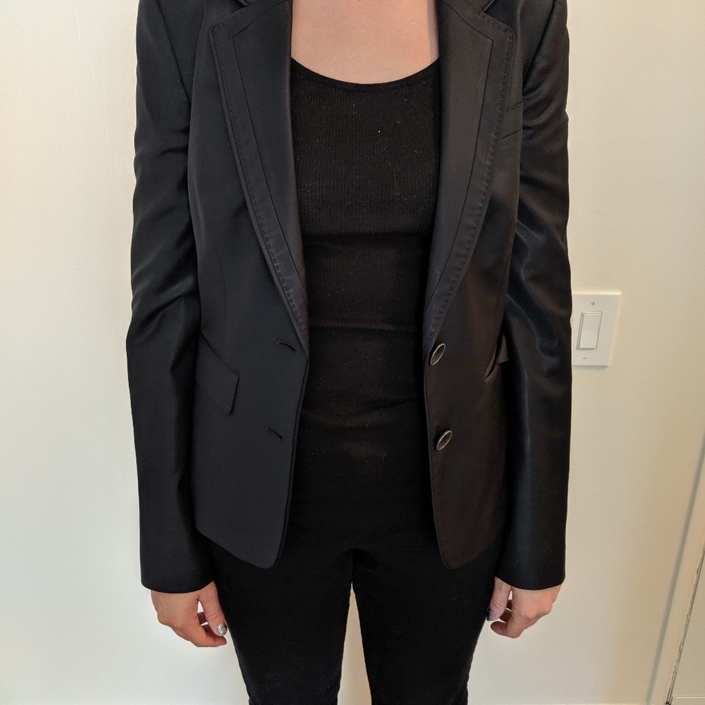 Ted Baker Navy Shiny Blazer *donating 7/2*